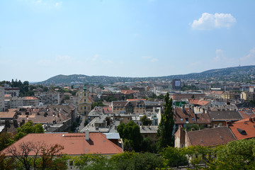 Fototapeta na wymiar Roofs of Budapest