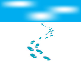 旅人の続く足跡