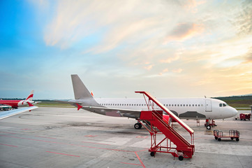 Airport at sunrise