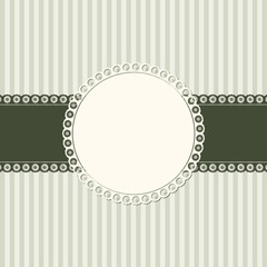 banner and patch on colored background