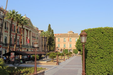 Fototapeta na wymiar Plaza del Ayuntamiento de Murcia