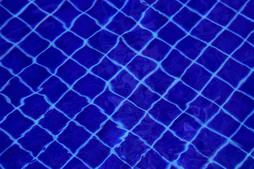 Fototapeta na wymiar Background of water in the swimming pool with a wave.