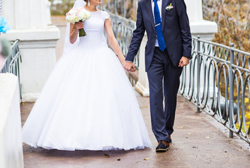 Plakat Wedding couple in park