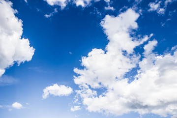 Obraz na płótnie Canvas Blue cloudy sky texture.