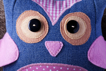 Owl handmade sewn
