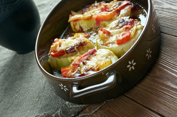 Turkish dish of zucchini