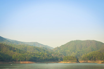 Mae Ngad Dam and national park in thailand, in Chiangmai Thailan