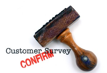 Customer survey confirm
