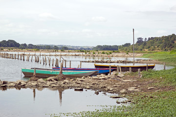 Bouchemaine, La pointe, confluence de la Maine et de la Loire (France) 