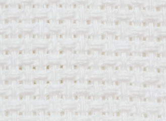 White knitted canva background macro