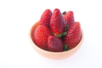 strawberry, fresh red strawberry on background