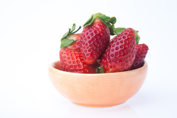 strawberry, fresh red strawberry on background