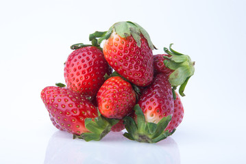 strawberry, fresh red strawberry on background