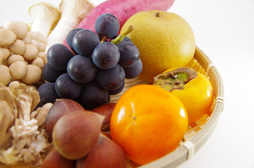 秋の味覚の盛り合わせ