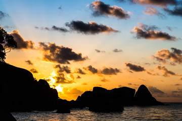 Seychellen Sonnenuntergang am Äquator