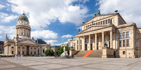 Naklejka premium Katedra Niemiecka, Gendarmenmarkt, Berlino