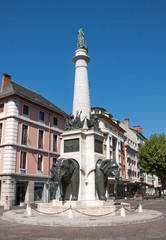 La fontaine des éléphants, Chambéry