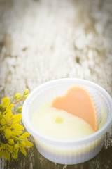 Thai coconut jelly.