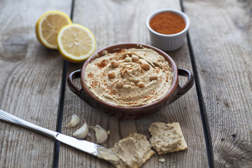 Hummus with some ingredients - 88556909