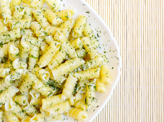 pasta dish with spices