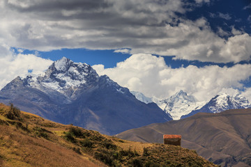 Berglandschap in de Andes, Peru, Cordiliera Blanca