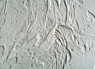 decorative plaster, gray