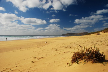 Main beach. Porto Santo. Portugal