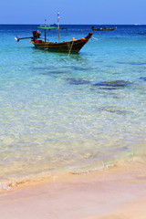 Fototapeta na wymiar asia the kho tao boat thailand and south