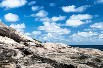 Seychellen karge Küste