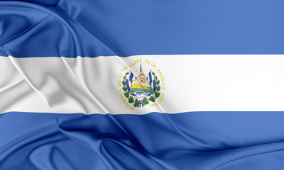 El Salvador Flag. 