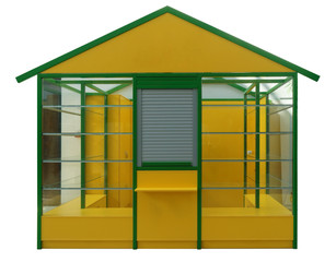 yellow booth