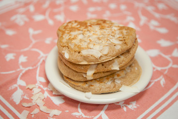 Whole Grain Coconut Pancakes