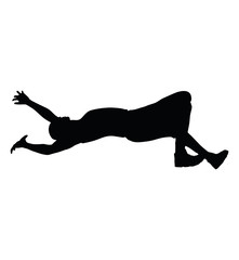 man falling down