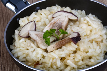 Mushroom risotto