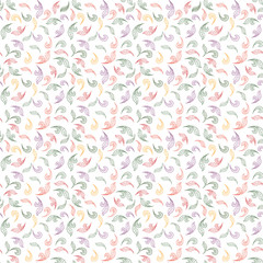 Floral texture. Flower seamless pattern. Flourish background 