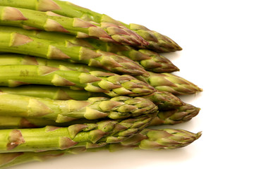 Asparagus isolated on a white background 
