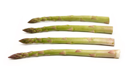 Asparagus isolated on a white background 
