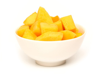 Bowl of Mango Cubes
