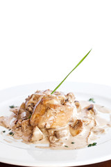 Chicken with italian white sauce