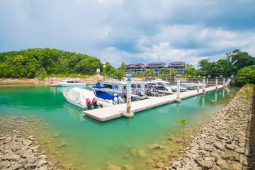 Fototapeta na wymiar harbor at Ao Po Grandmarina Phuket, Thailand