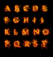 Fire font collection - 88564156