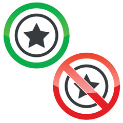 Obraz premium Favor permission signs