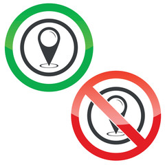 Mark area permission signs