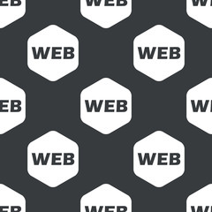 Black hexagon WEB pattern