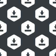 Black hexagon download pattern
