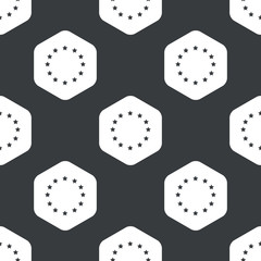Black hexagon European Union pattern