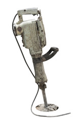 Concrete drill tools isolated