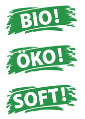 Bio, &Ouml;ko, Soft &ndash; Kennzeichnungsetiketten