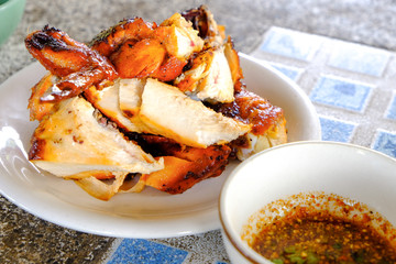 Grilled chicken in Thai style