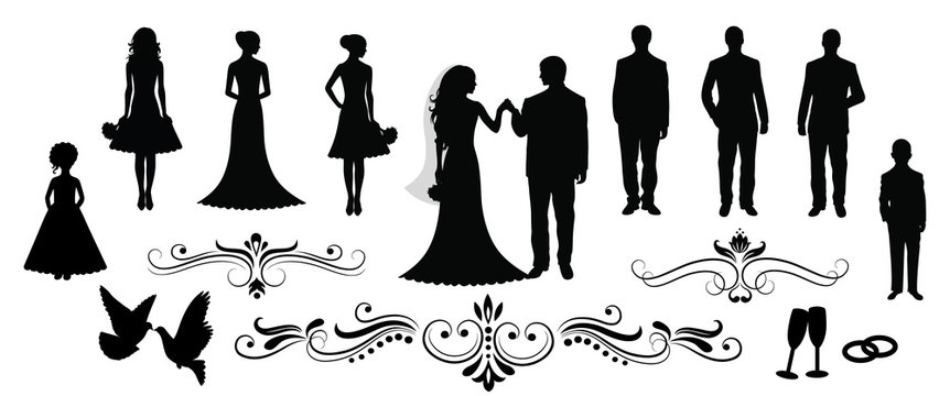 bridesmaid silhouette